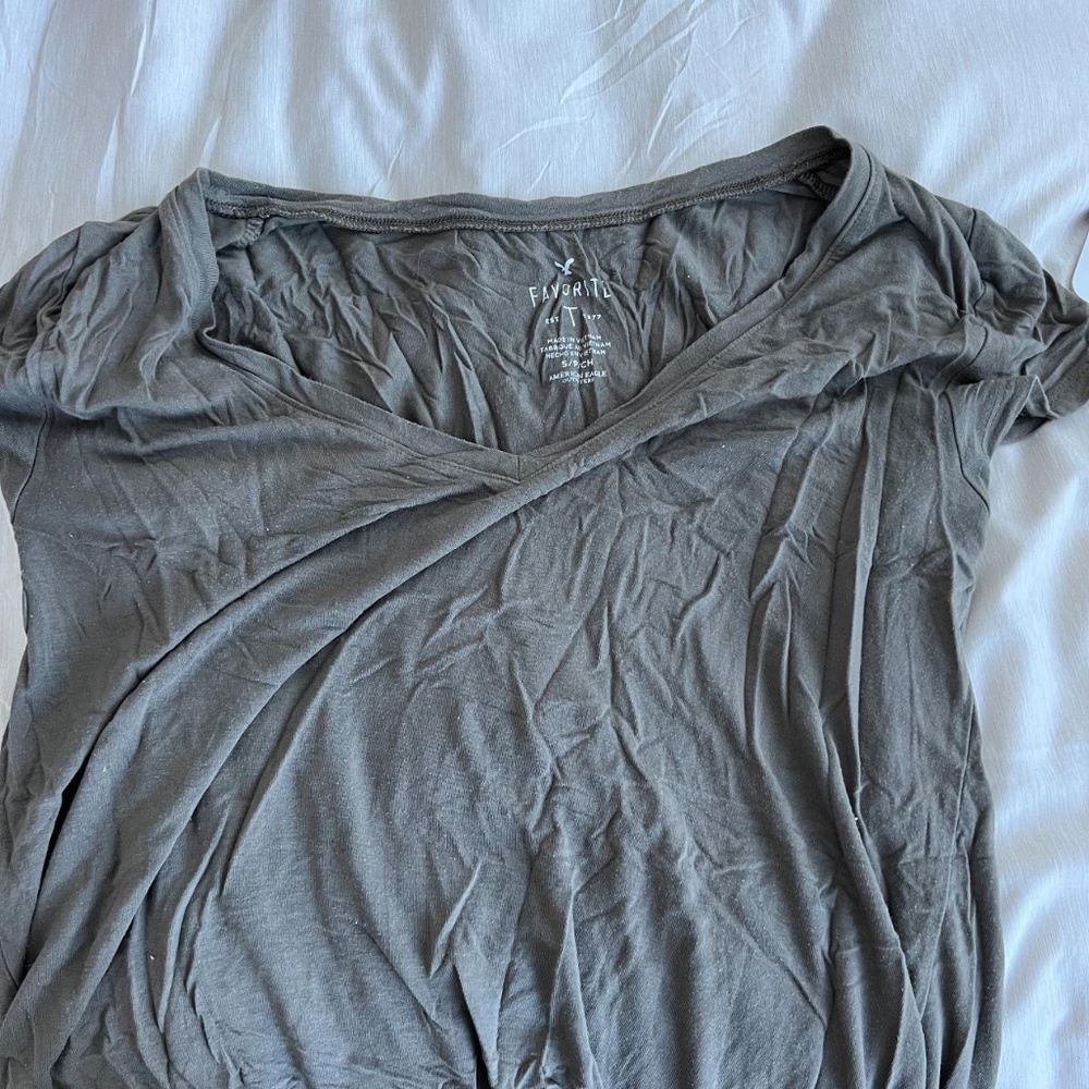 American Eagle Favorite T Green